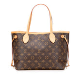 ルイ ヴィトン モノグラム ネヴァーフルPM ハンドバッグ トートバッグ M41245 ブラウン PVC レザー レディース LOUIS VUITTON 【中古】
